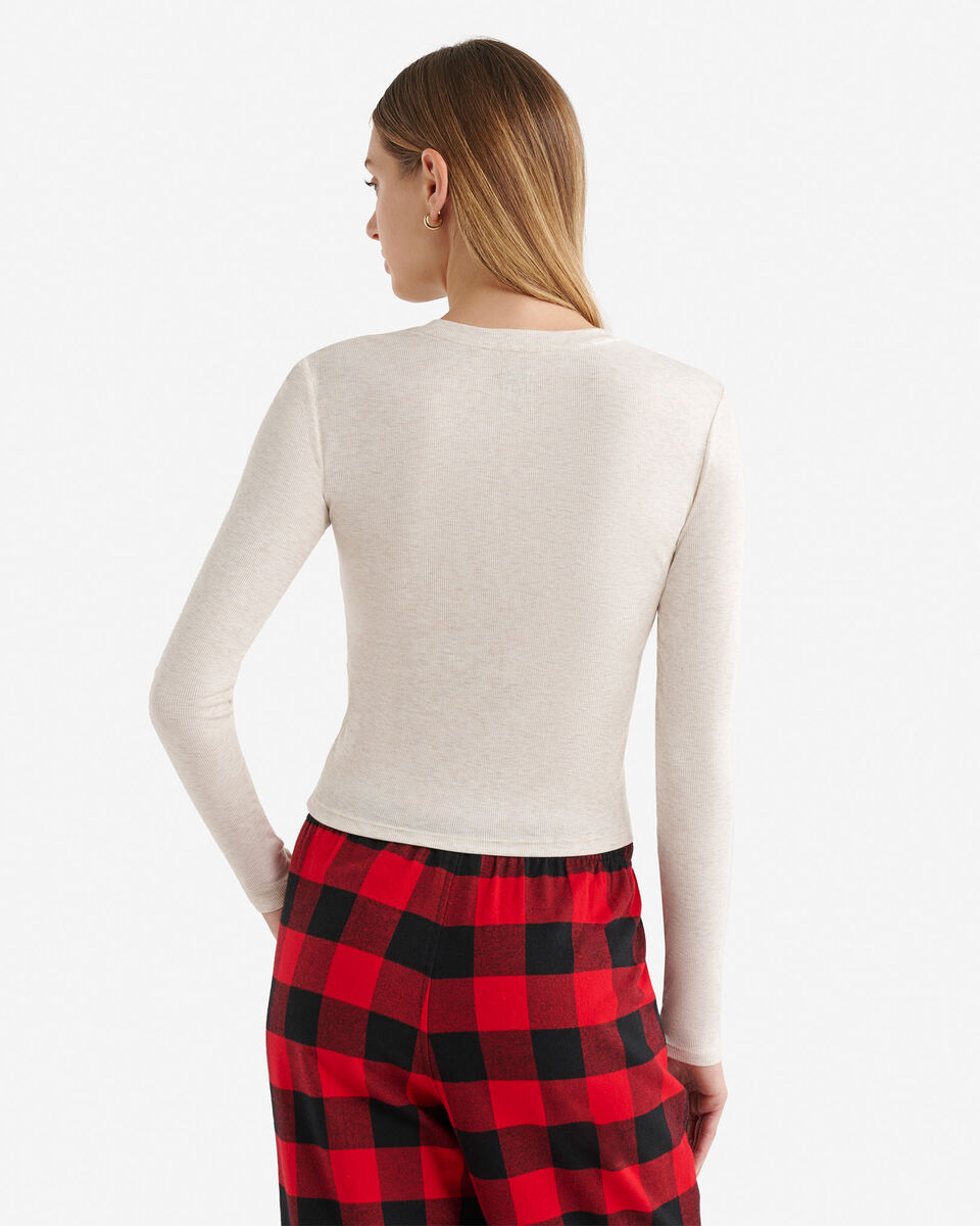 Womens Holiday Fitted Long Sleeve Top