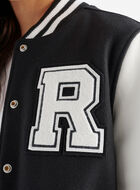 Blouson universitaire rétro pour femme