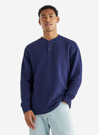Chandail henley à col boutonné en tricot double Thompson