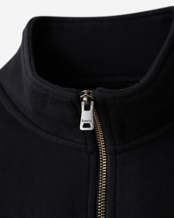 Chandail à col à glissière décontracté Cooper en coton bio
