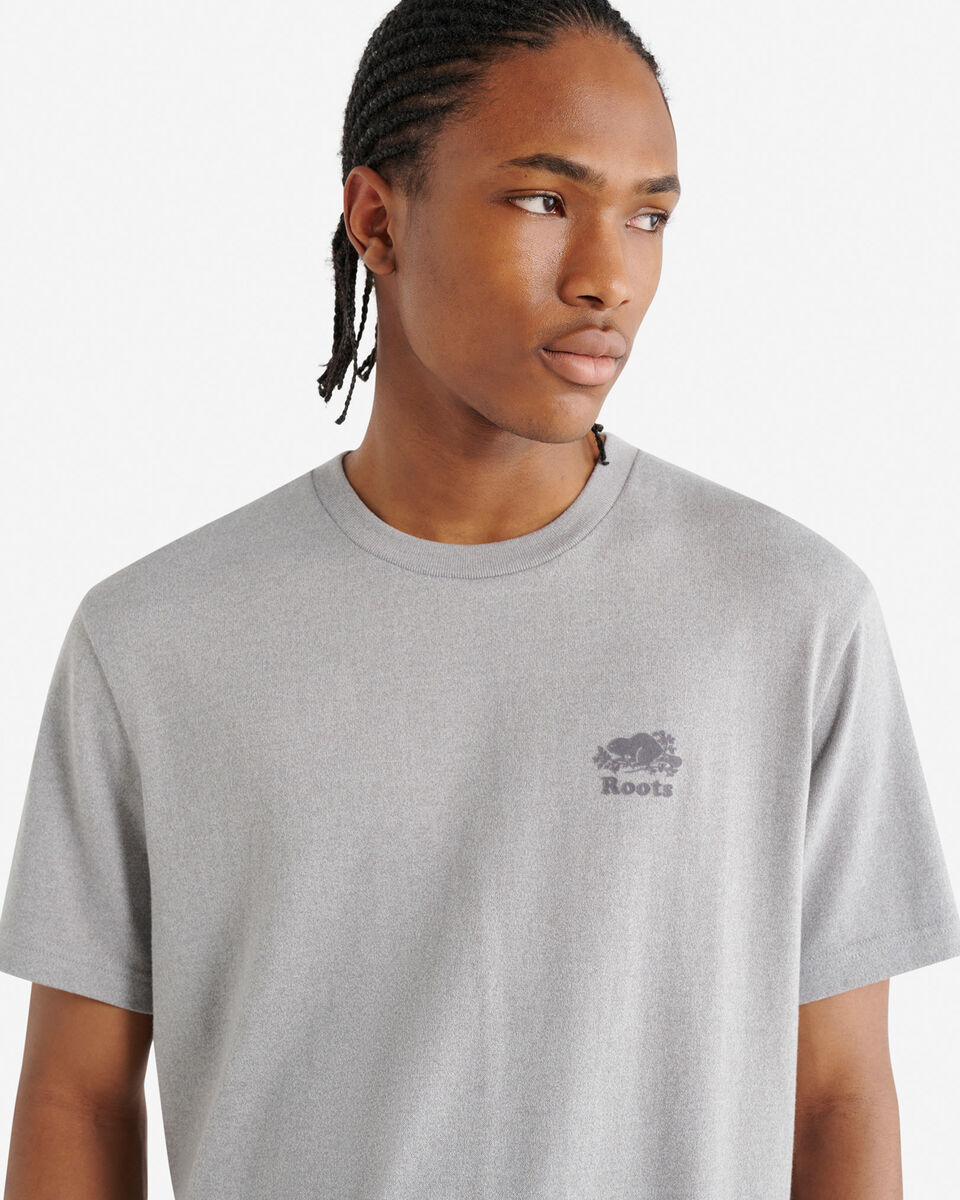 T-shirt poivr&eacute; en coton bio pour hommes