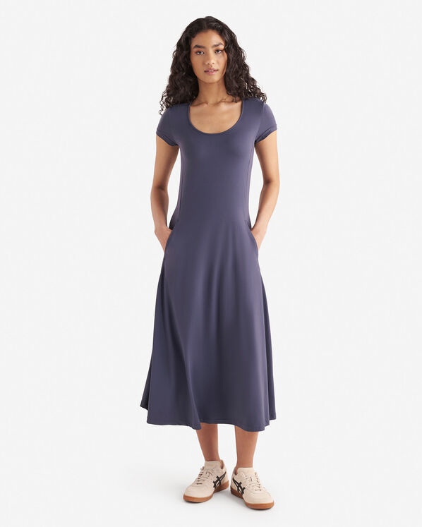 Renew Knit Short Sleeve Midi Dress