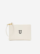 Monogram Wristlet Ivory