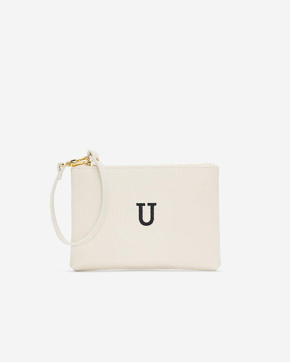 Monogram Wristlet Ivory