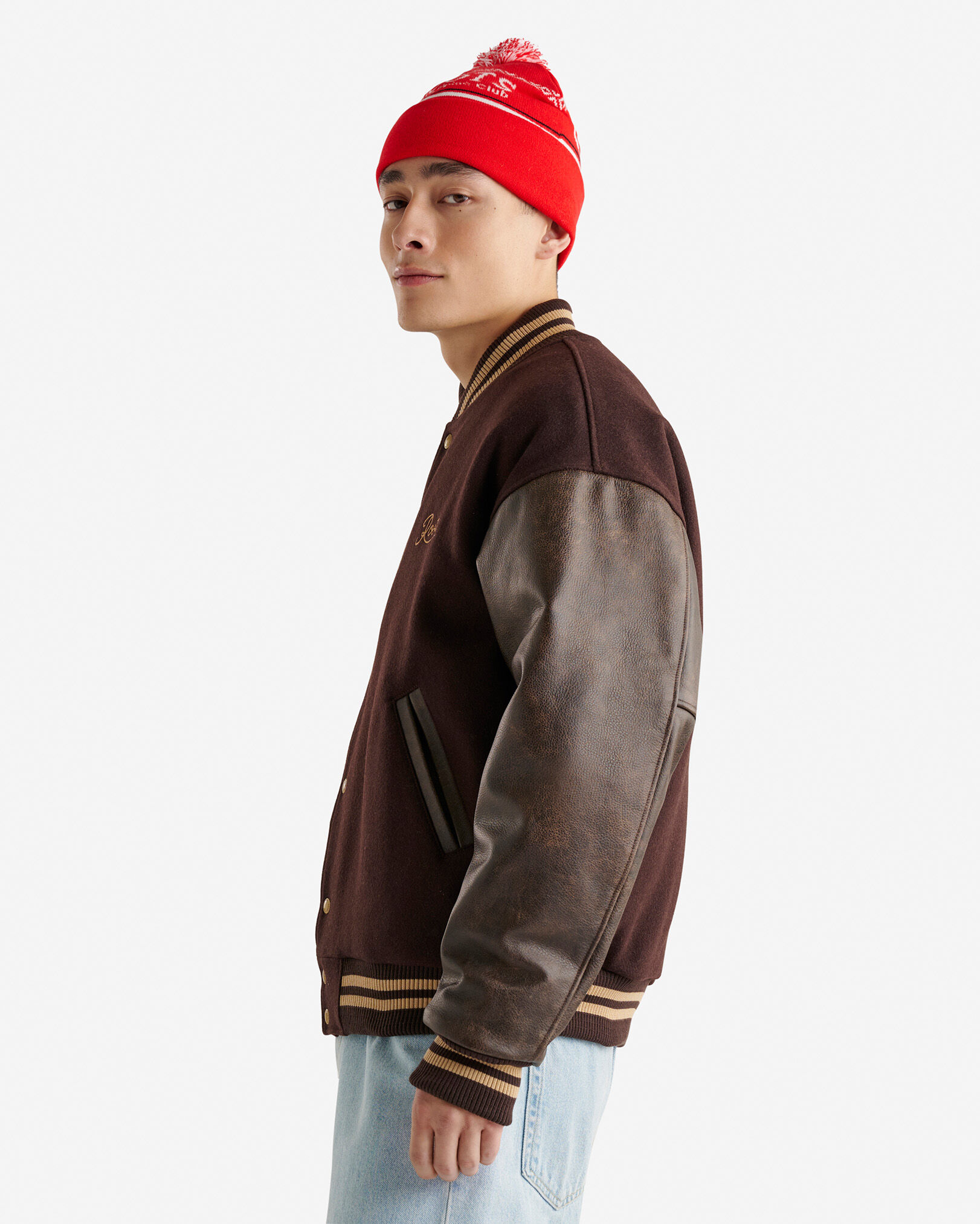 Blouson universitaire rétro Mathews