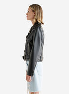 Blouson style moto classique en cuir Navigator