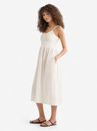 Robe nid-d&rsquo;abeilles en gaze de coton Isla