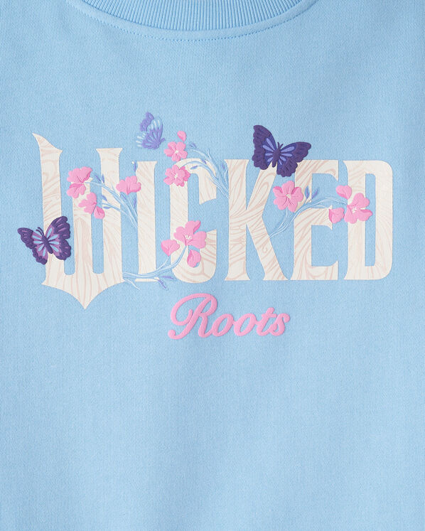 Chandail à col rond motif floral Roots X Wicked pour enfants