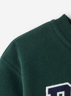 Baby Plaid Applique Crew Sweatshirt