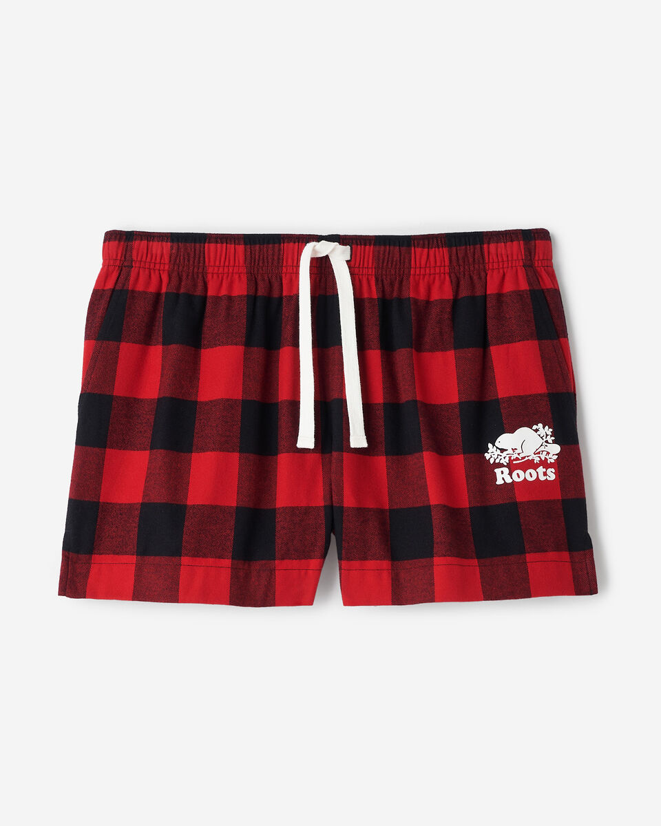 Short de pyjama &agrave; carreaux pour femme
