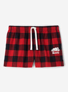 Short de pyjama &agrave; carreaux pour femme