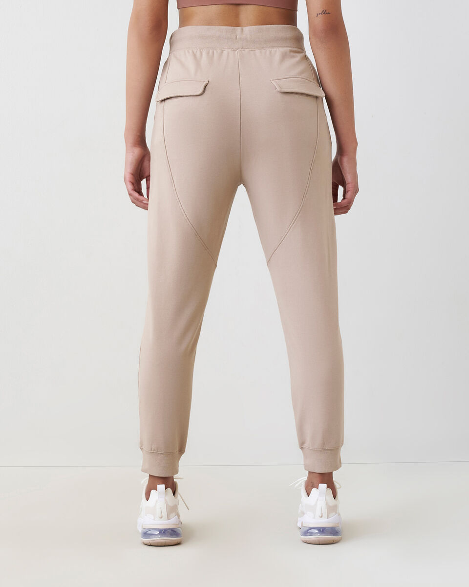 Pantalon en jersey bouclette et mélange modal