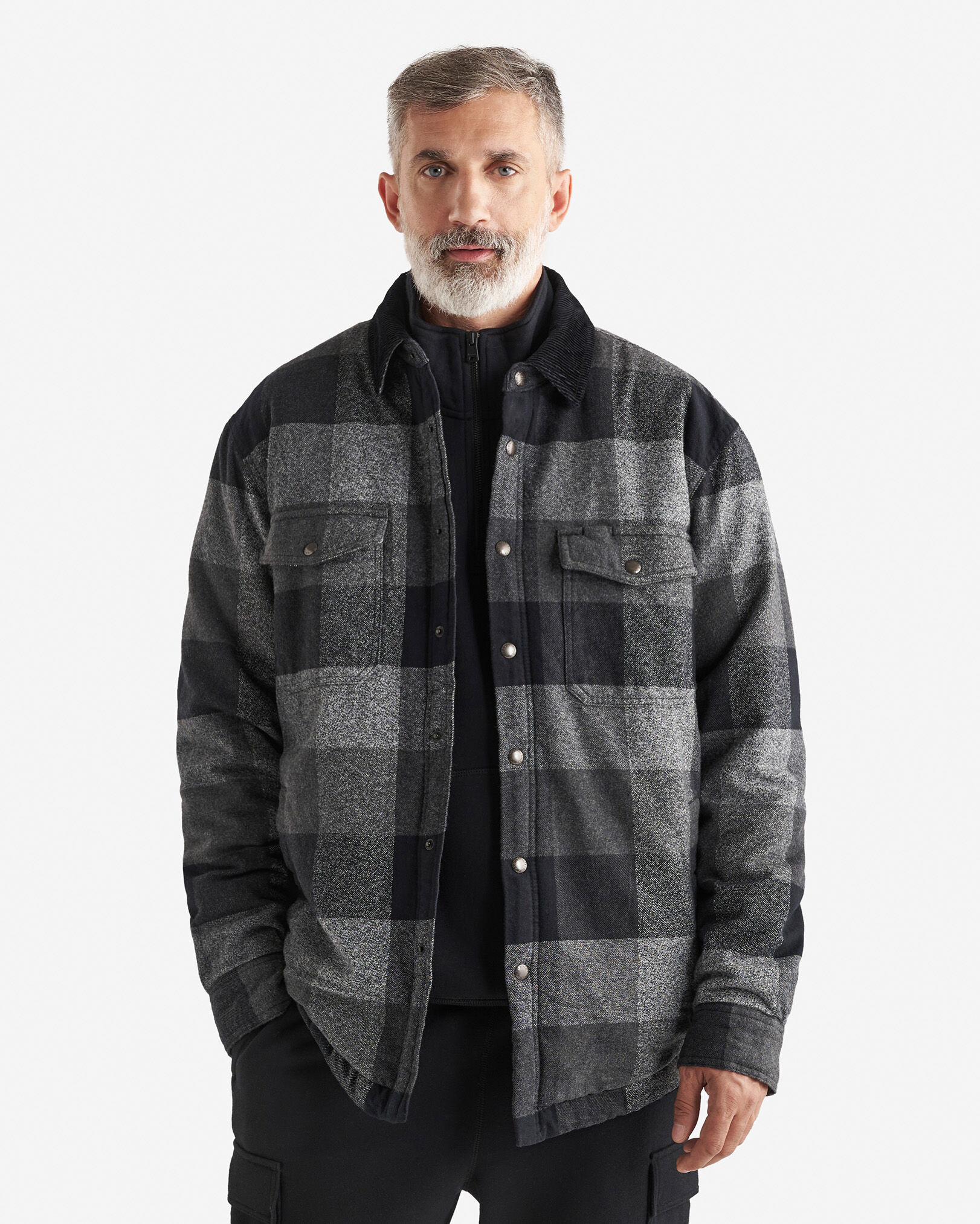 Lined sherpa jacket top