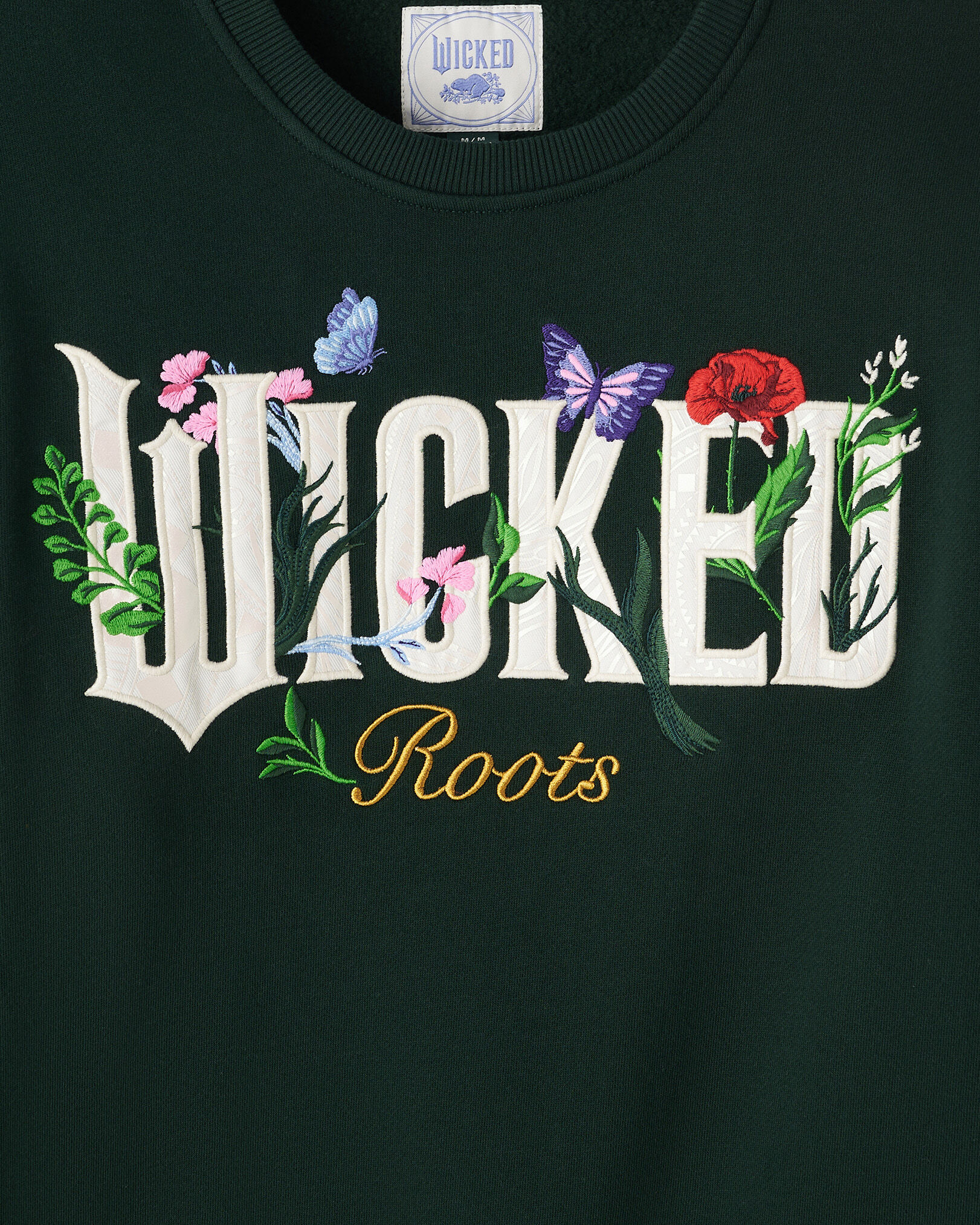 Chandail à col rond floral Roots X Wicked