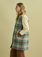 Moon Plaid A-Line Varsity Jacket