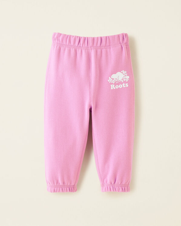 Pantalon original en molleton de coton bio Roots pour bébés