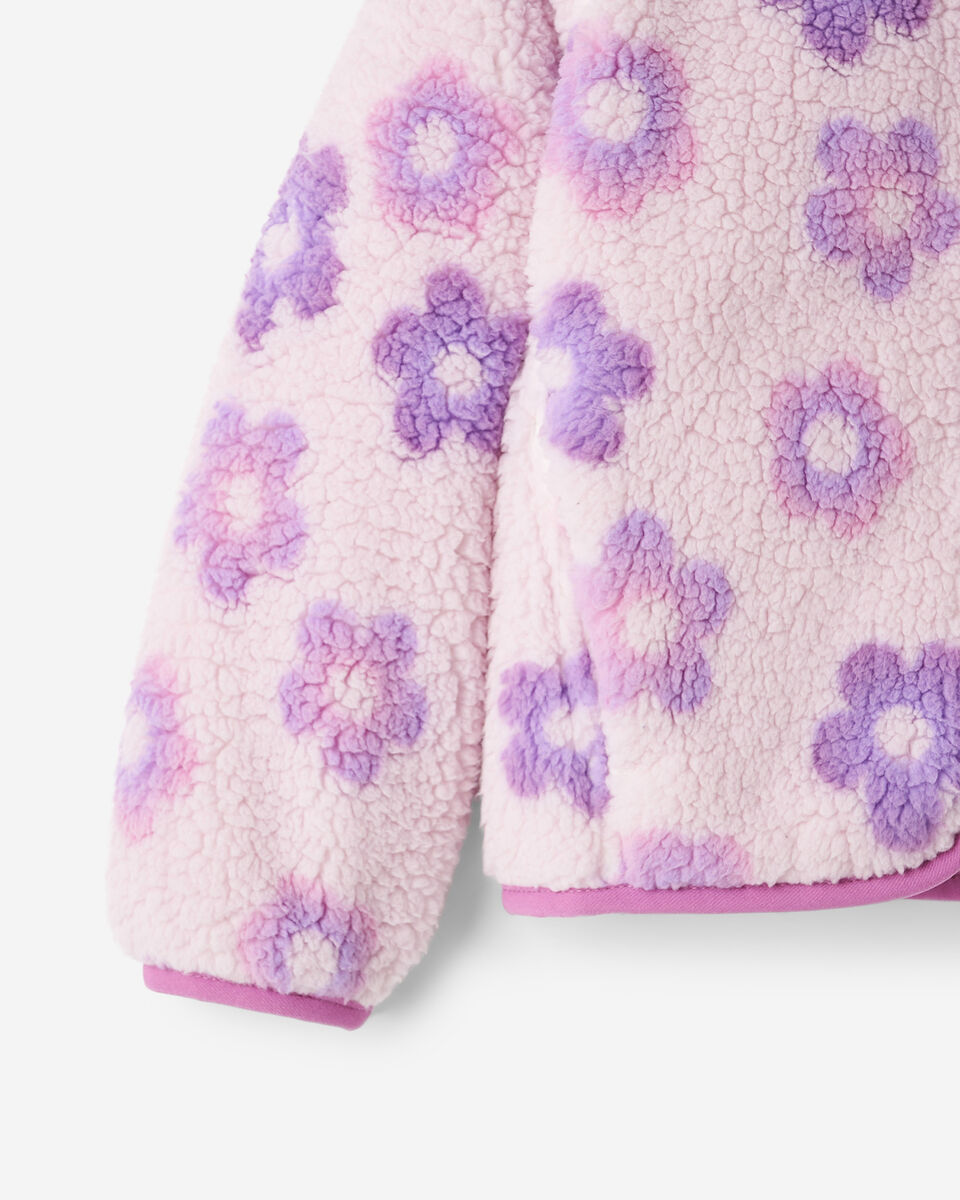 Toddler Girls Petal Pop Shearling Jacket