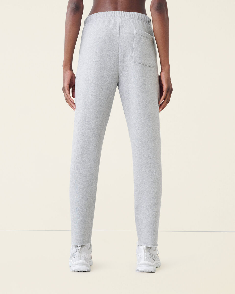 Pantalon ajusté à taille haute en molleton de coton bio Cooper