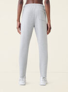 Pantalon ajusté à taille haute en molleton de coton bio Cooper