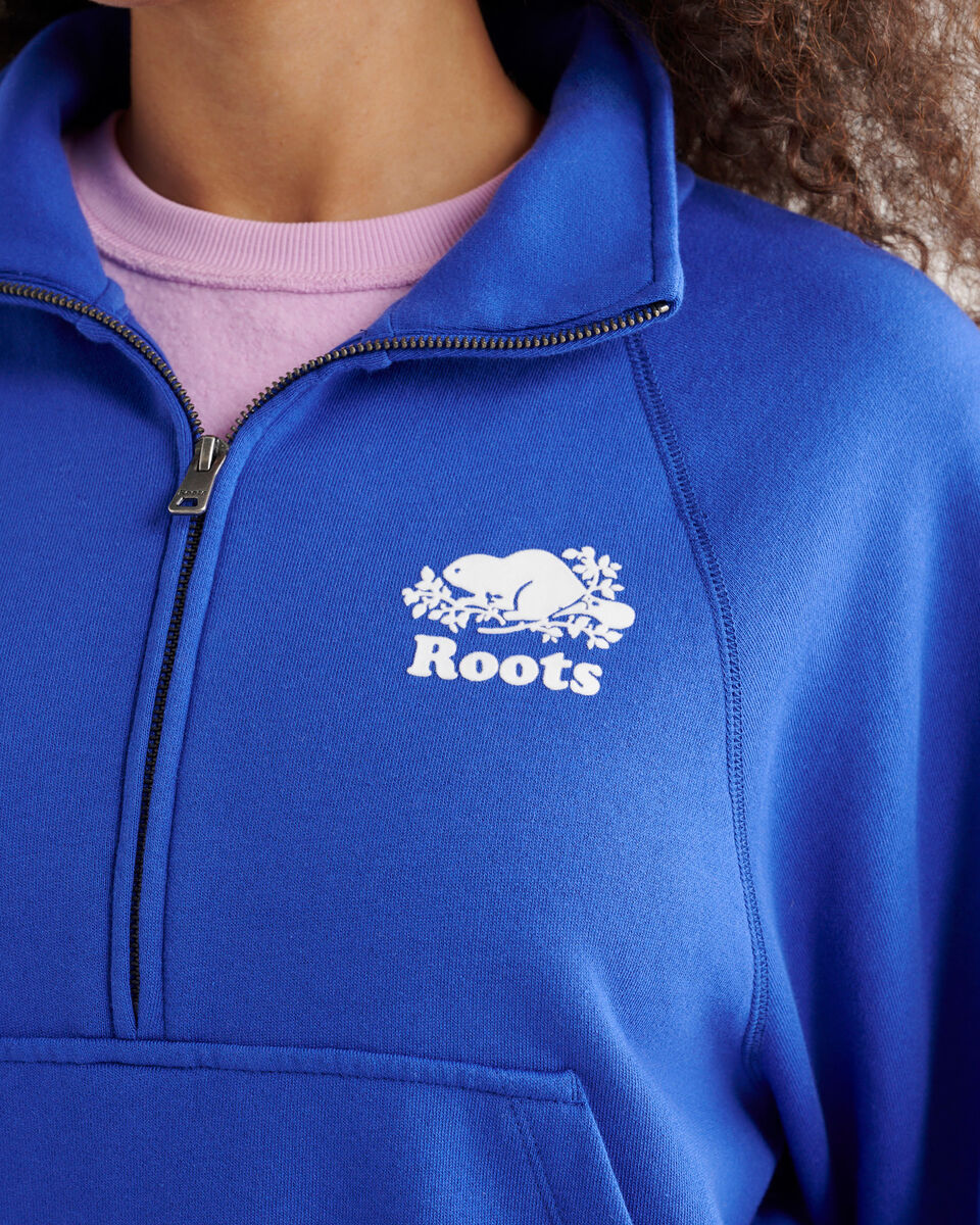 Chandail à demi-glissière en coton bio Cooper 