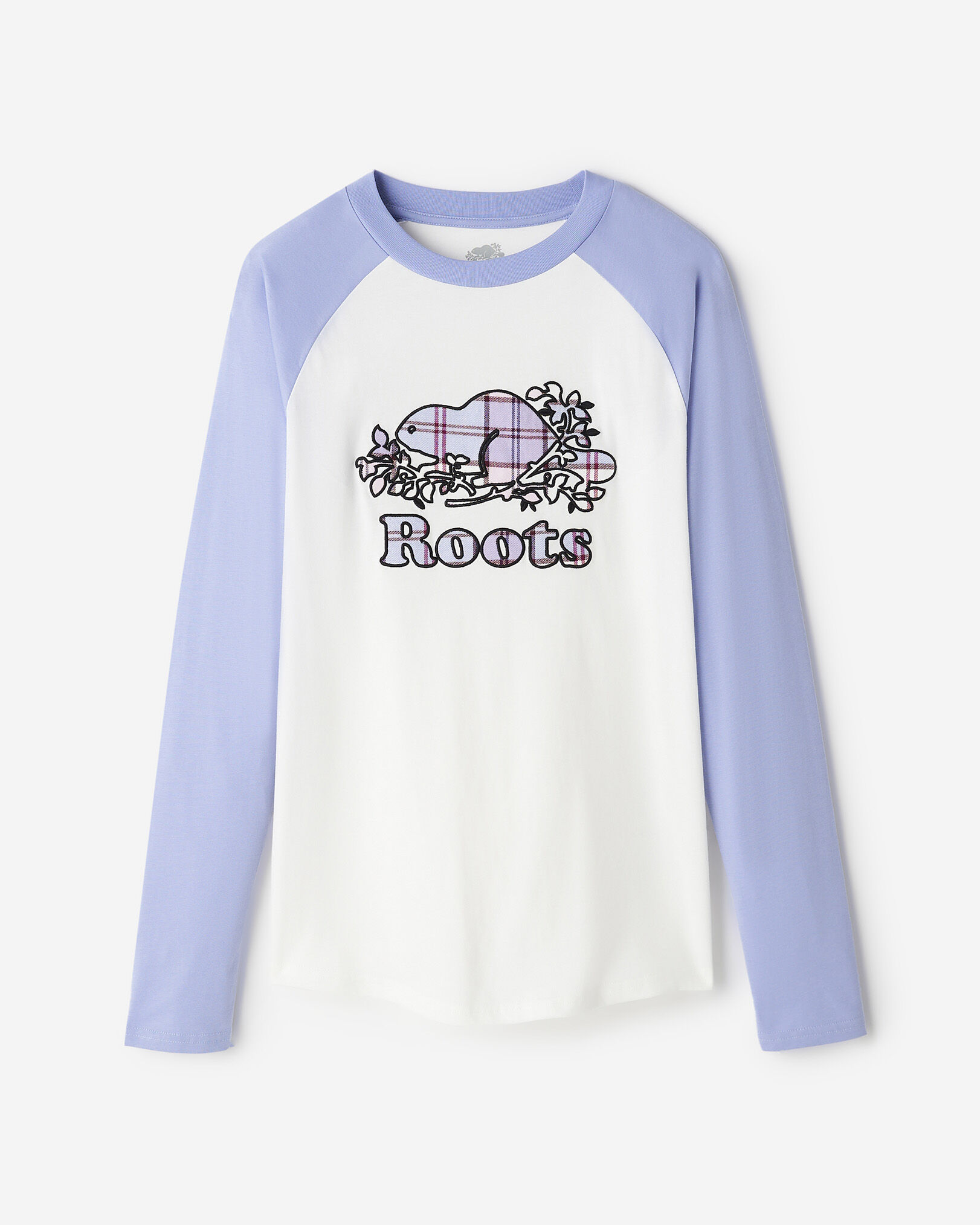 T-shirt à manches longues et carreaux Cooper pour femmes