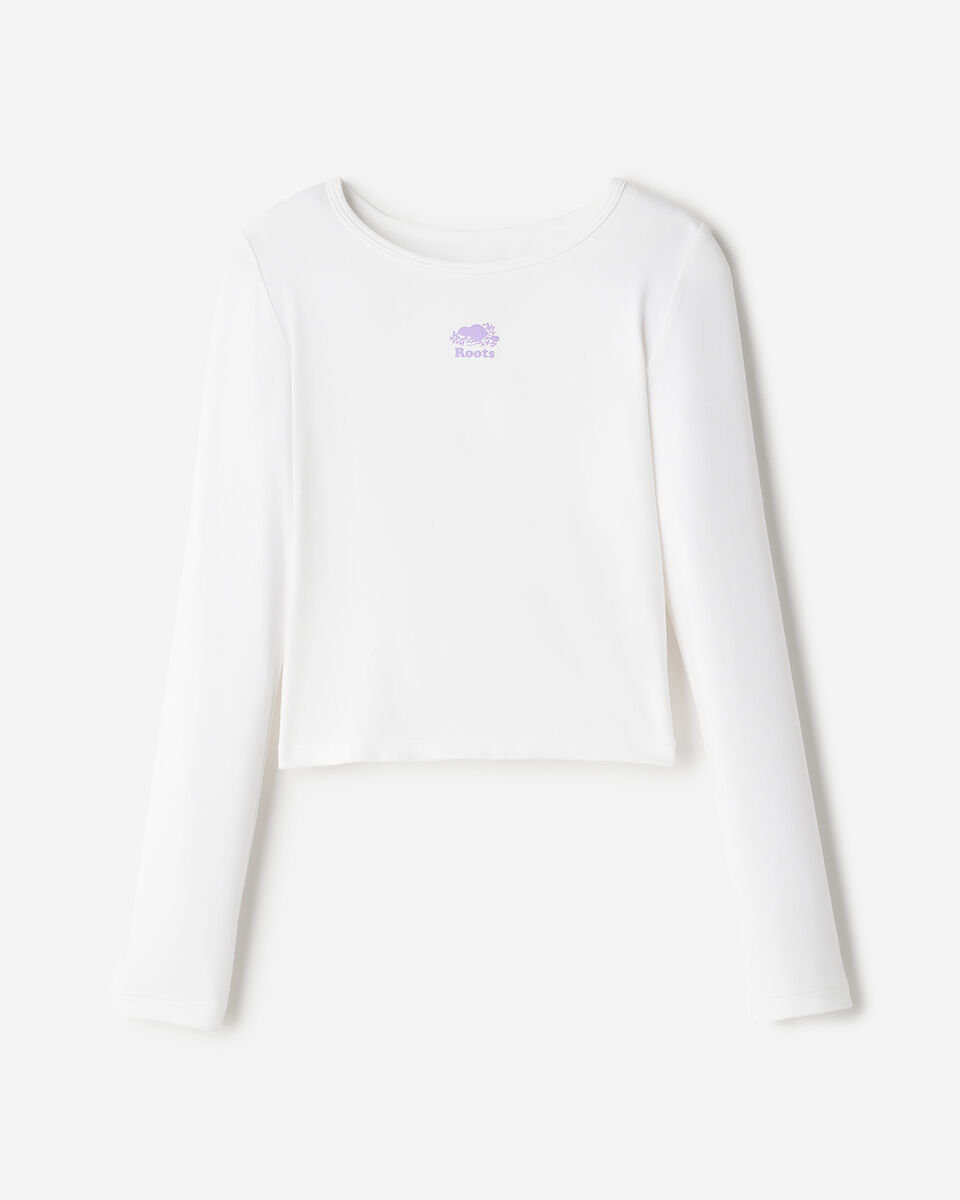 T-shirt sport &agrave; ourlet tulipe ajust&eacute; pour filles