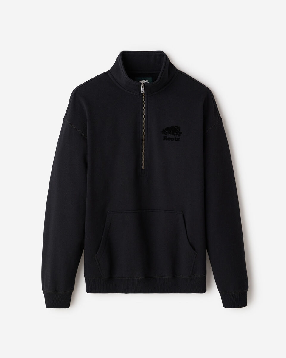 Organic Cooper Relaxed Half Zip Stein