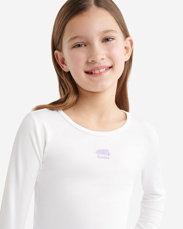 T-shirt sport &agrave; ourlet tulipe ajust&eacute; pour filles