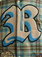 Moon Plaid Varsity Jacket