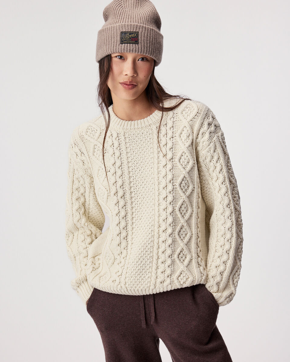 Cable Knit Crew Sweater