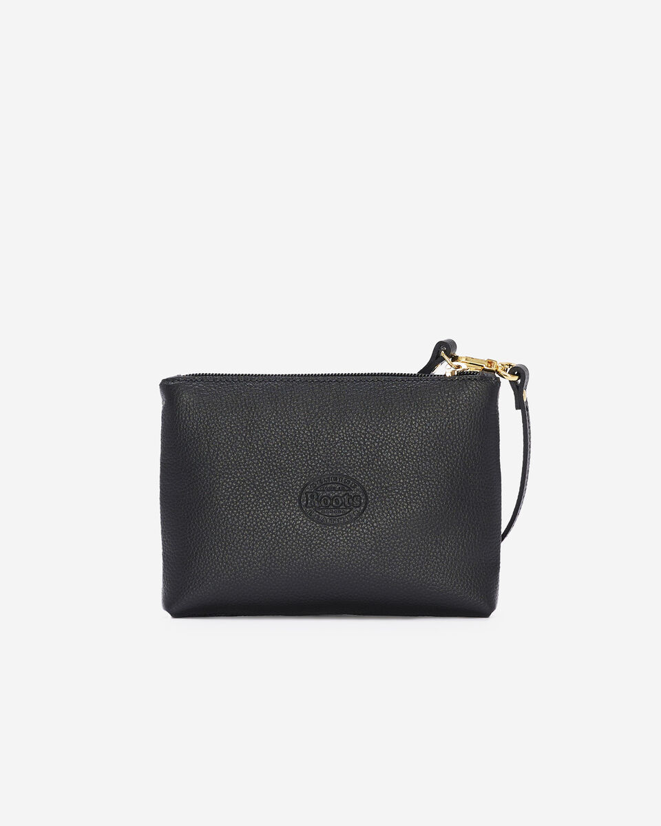 Pochette à dragonne noire à monogramme