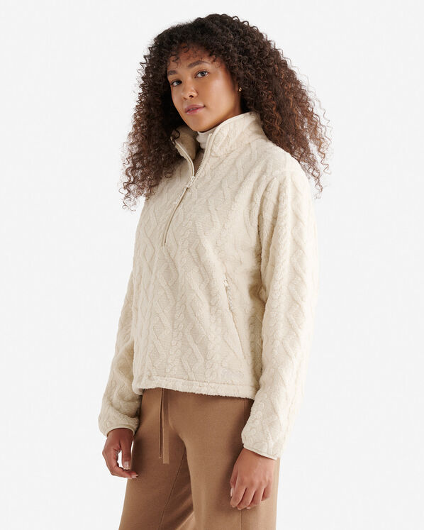 Cable Shearling Fleece Half Zip Cable Shearling Fleece Half Zip