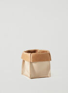 Small Rollover Basket Metallic