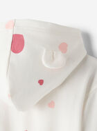 Chandail &agrave; capuchon et glissi&egrave;re douillet Amour Ourson pour b&eacute;b&eacute;s