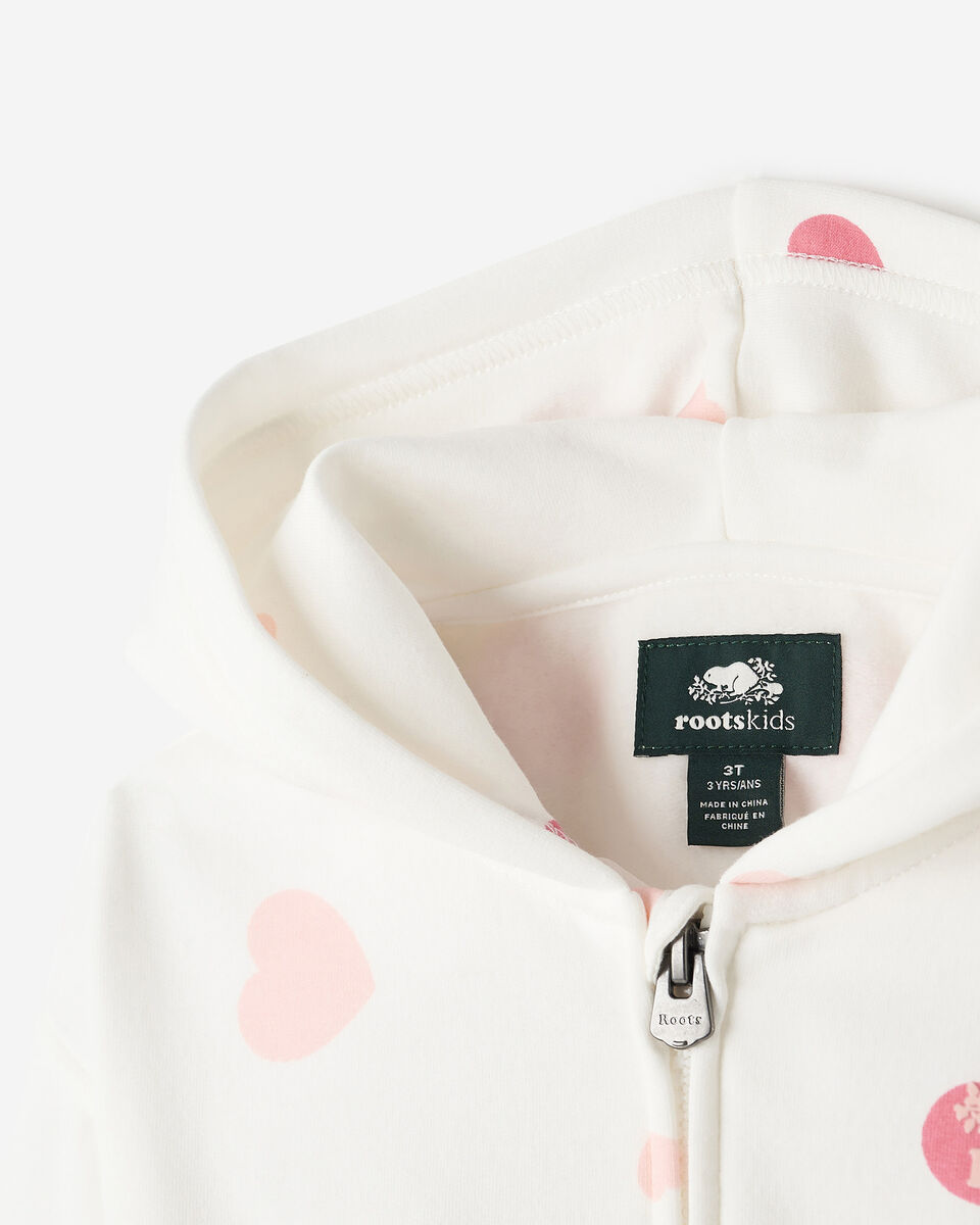 Chandail &agrave; capuchon et glissi&egrave;re douillet Amour Ourson pour tout-petits