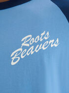Mens Roots Beavers Baseball  T-shirt