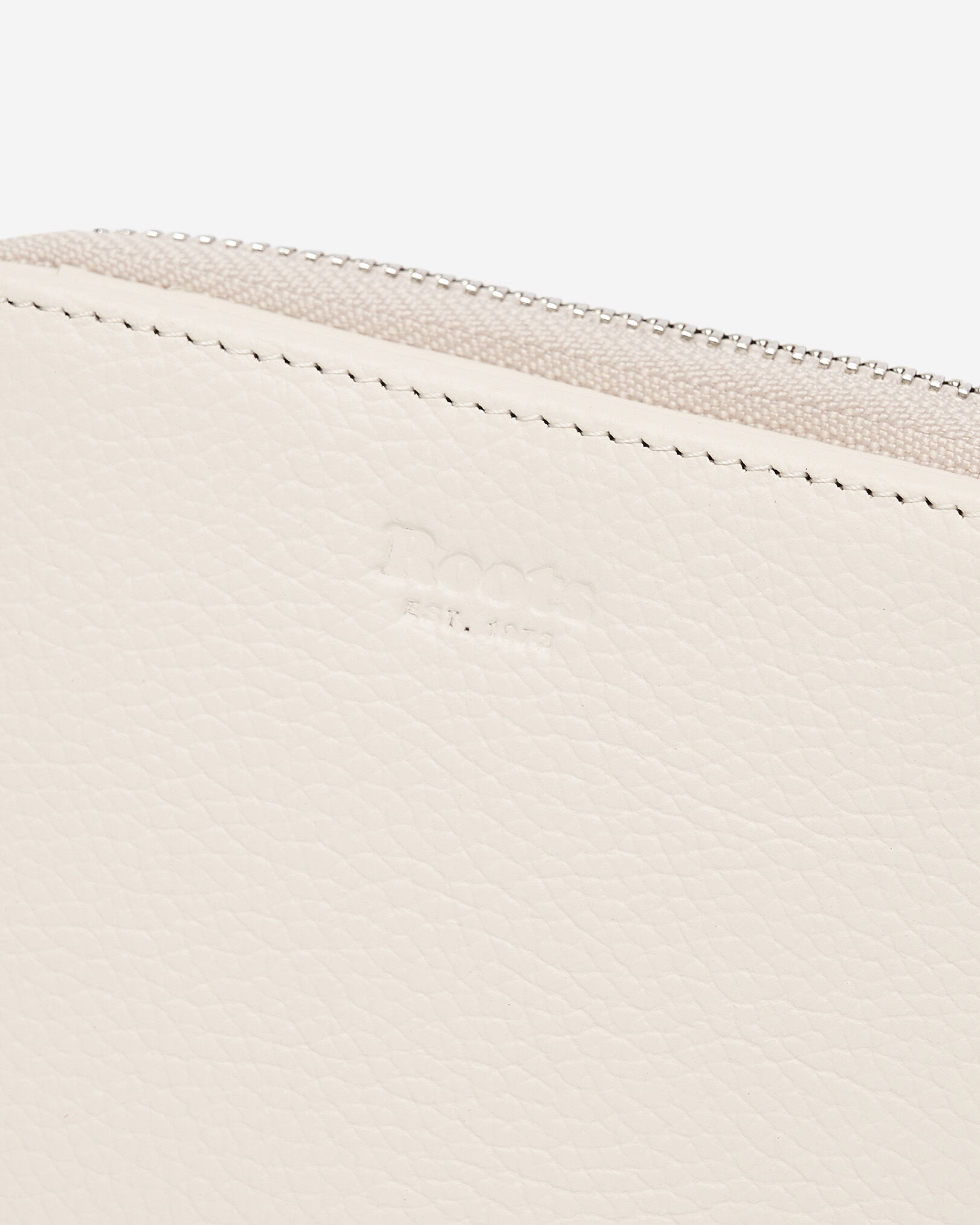 Petite pochette à glissière en cuir Cervino