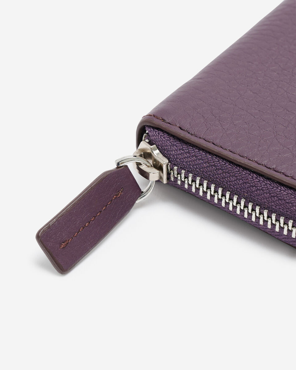 Portefeuille demi-lune en cuir Nuage