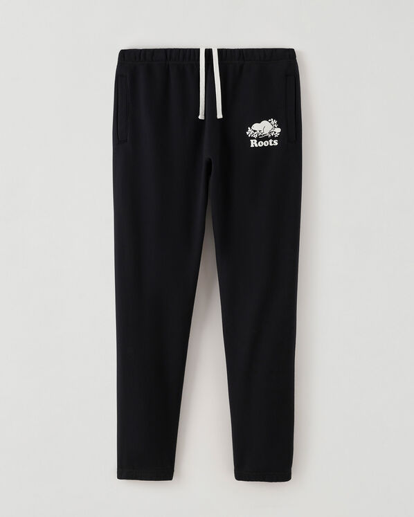 Pantalon original ajusté en molleton de coton bio