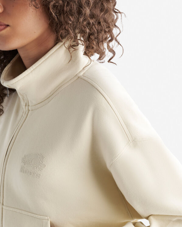 Blouson d’athlétisme à glissière en coton bio Cooper  Blouson d’athlétisme à glissière en coton bio Cooper