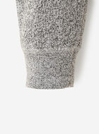 Pantalon ajusté à cheville côtelée en molleton de coton bio pour tout-petits