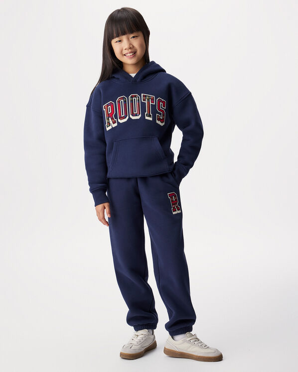 Kids Plaid Applique Hoodie