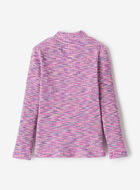 Toddler Girls Space Dye Mock Neck Top
