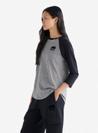 T-shirt style baseball Cooper en coton bio pour femme