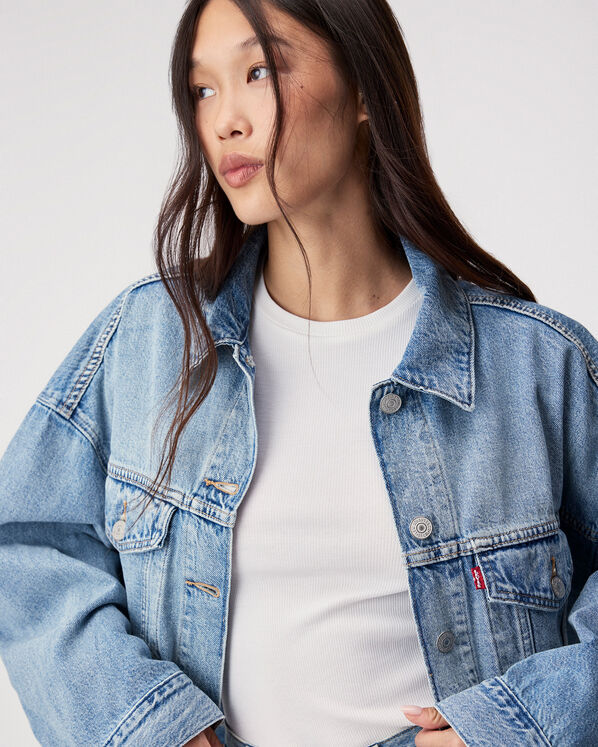 Levi's&reg; Womens Loose Crop Trucker Jacket