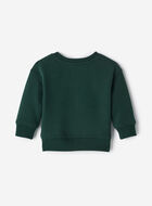 Baby Plaid Applique Crew Sweatshirt