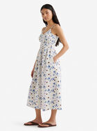 Robe nid-d&rsquo;abeilles en gaze de coton Isla