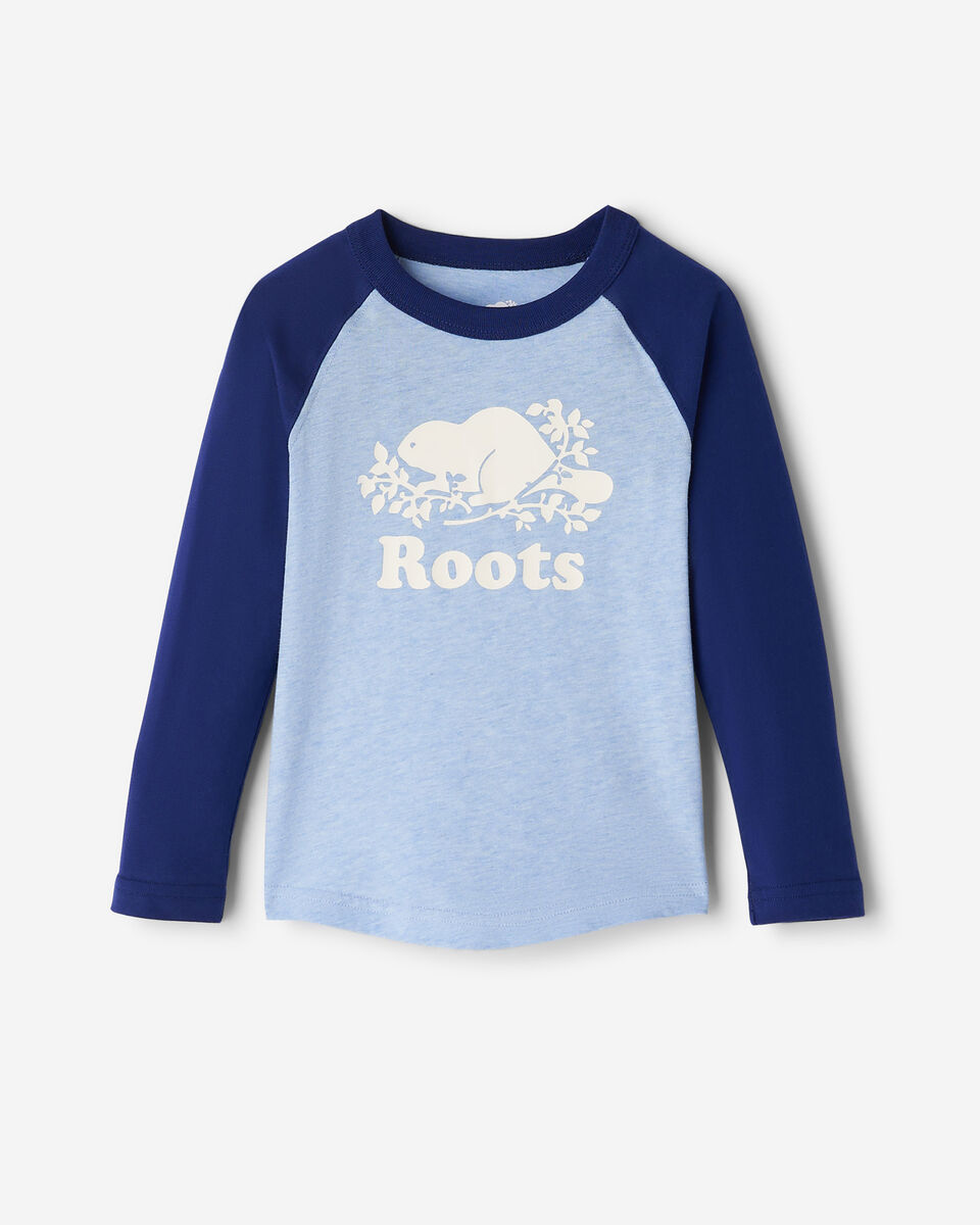 T-shirt style baseball Cooper en coton bio pour tout-petits