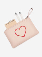 Heart Medium Zip Pouch Cervino