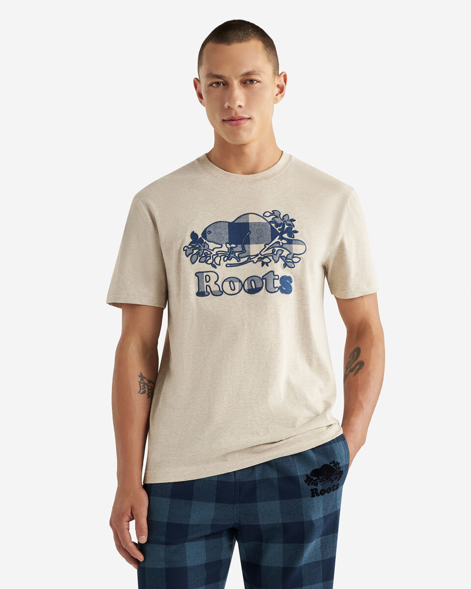 T-shirt Cooper à carreaux pour hommes